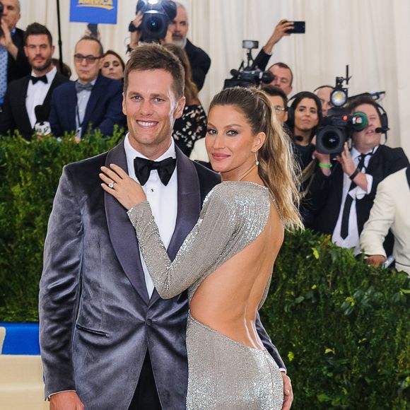 Tom Brady et sa femme Gisele Bündchen - Photocall du MET 2017 Costume Institute Gala sur le thème de "Rei Kawakubo/Comme des Garçons: Art Of The In-Between" à New York. Le 1er mai 2017 © Christopher Smith / Zuma Press / Bestimage