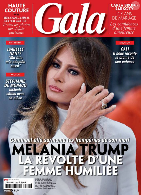 Couverture du magazine "Gala", numéro du 31 janvier 2018.
