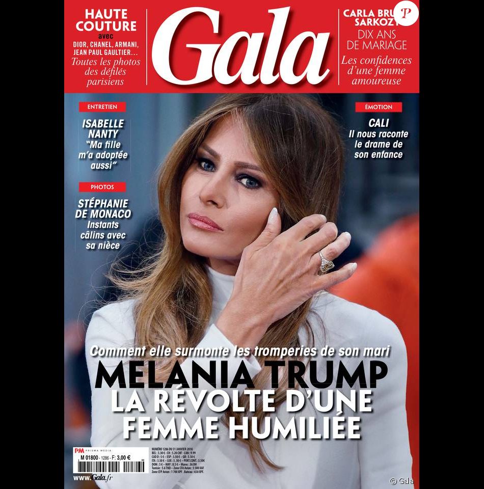Couverture du magazine Gala, numéro du 31 janvier 2018. - Purepeople