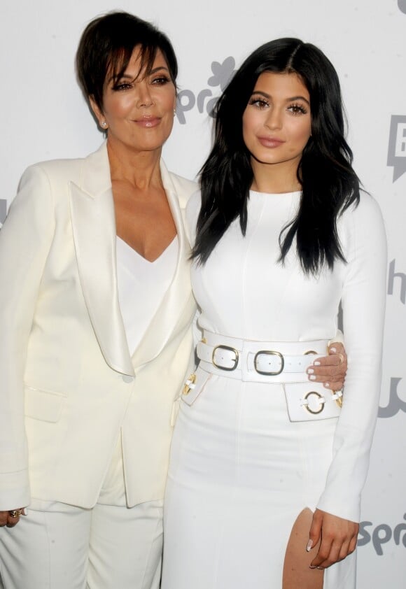 Kris et Kylie Jenner à la convention NBC Universal à New York le 14 mai 2015