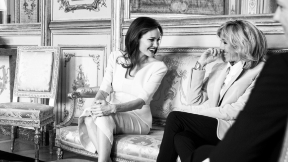 Brigitte Macron complice avec Angelina Jolie : Sourires généreux et engagement