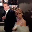 Jennifer Lopez et son compagnon Alex Rodriguez arrivent à la soirée de lancement de la campagne GUESS à Los Angeles le 31 janvier 2018.