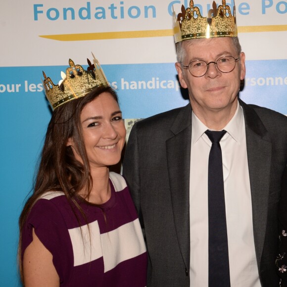 Exclusif - Beatrice Rosen, Richard Hutin (Dg de la Fondation Claude Pompidou) et Emmanuelle Boidron - Soirée "Galette des rois" de la fondation Claude Pompidou à Paris le 24 janvier 2018. © Rachid Bellak/Bestimage