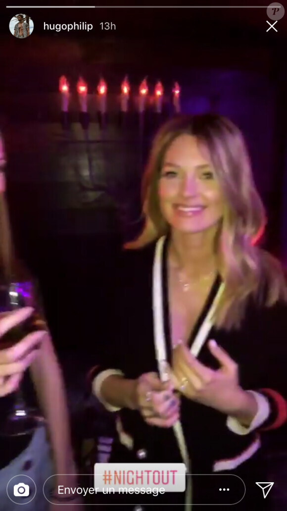 Caroline Receveur, son chéri Hugo, Iris Mittenaere et Noholita sont sortis en boîte de nuit. Le 3 février 2018.