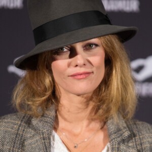 Vanessa Paradis au photocall du film "Chien" au 32e Festival international du film francophone de Namur le 5 octobre 2017.