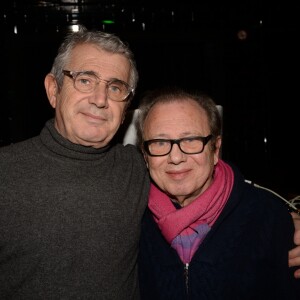 Exclusif - Michel Boujenah et son frère Yves Boujenah - Soirée de l'Agence artistique GOA au restaurant La Gioia à Paris, France, le 5 février 2018. © Rachid Bellak/Bestimage