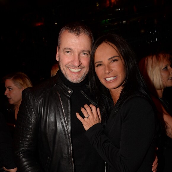 Exclusif - L'humoriste Maxime et Nathalie Marquay - Soirée de l'Agence artistique GOA au restaurant La Gioia à Paris, France, le 5 février 2018. © Rachid Bellak/Bestimage