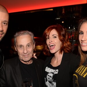 Exclusif - Xavier Delarue, Bruno Le Millin, Magali Semetys et Marjorie Bourgeois - Soirée de l'Agence artistique GOA au restaurant La Gioia à Paris, France, le 5 février 2018. © Rachid Bellak/Bestimage