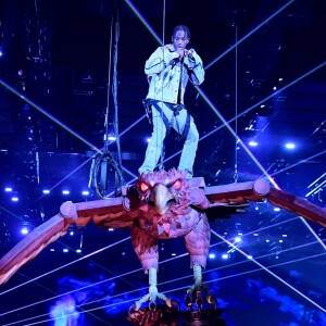 Travis Scott aux MTV Europe Music Awards 2017 à Londres,  le 12 novembre 2017.