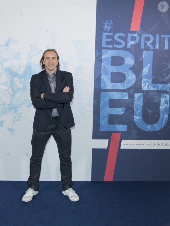 Philippe Candeloro - Présentation de l'équipe de France pour les Jeux Olympiques 2018 de Pyeongchang à la Salle Pleyel à Paris. Le 4 octobre 2017 © Pierre Pérusseau / Bestimage