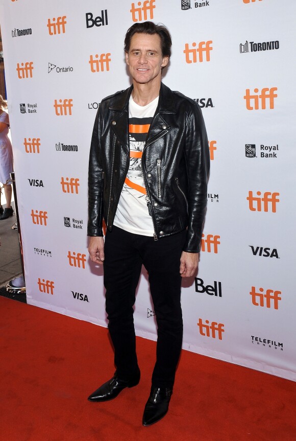 Jim Carrey lors de la Première de ''Jim & Andy: The Great Beyond'' au festival international du film de Toronto (TIFF) le 11 septembre 2017.