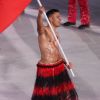 La délégation du Tonga - Cérémonie d'ouverture des Jeux Olympiques d'hiver à Pyeongchang en Corée du sud le 9 février 2018.