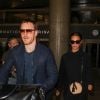 Alicia Vikander et son compagnon Michael Fassbender arrivent à l'aéroport de Los Angeles, le 4 octobre 2017