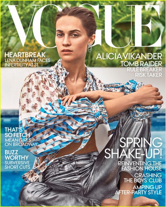 Alicia Vikander en couverture du Vogue de Mars 2018