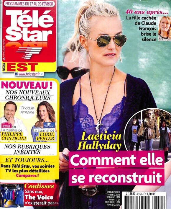 Magazine "Télé Star" en koisques le 12 février 2018.