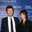 Caroline Nielsen et Paul-Emmanuel Reiffers - Le professeur S. Lyonnet, président de l'Institut des maladies génétiques, et le galériste K. Mennour ont organisé la soirée "Heroes for Imagine", une grande vente aux enchères d'oeuvres d'art animée par G. Elmaleh et dirigée par le président de Christie's F. de Ricqlès à l'institut Imagine, à Paris le 12 février 2018. © Dominique Jacovides/Bestimage