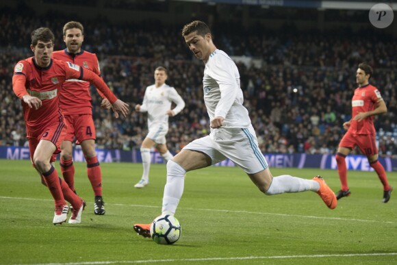 Cristiano Ronaldo - Real Madrid vs. Real Sociedad à Madrid, le 11 février 2018.