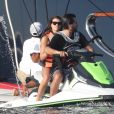 Exclusif - Scott Disick et sa compagne Sofia Richie en vacances sur un mega yacht à Punta Mita au Mexique le 17 janvier 2018.