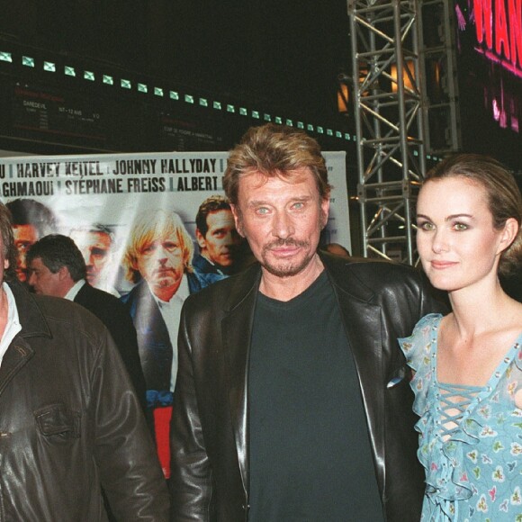Gérard Depardieu et Johnny Hallyday avec Laeticia à Paris en 2003
