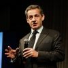Semi-exclusif - Nicolas Sarkozy - Vente aux enchères au profit de la campagne "Guérir le cancer de l'enfant" au Pavillon Ledoyen à Paris le 13 février 2018. L'intégralité des dons effectués à l’occasion de cette soirée ira au profit de la campagne "Guérir le cancer de l’enfant au 21ème siècle de la Fondation Gustave Roussy". F. Lemos, le père du petit Noé décédé il y a quatre ans d'un cancer du cerveau, avait fait afficher le visage de son fils sur la Tour Montparnasse pour tout le mois de septembre. Depuis, son combat est devenu cette grande campagne dont N. Sarkozy est le parrain cette année. © Cyril Moreau/Bestimage13/02/2018 - Paris