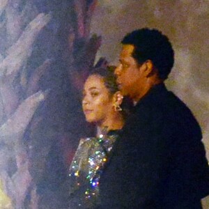 Exclusif - Jay-Z et sa femme Beyoncé sont allés diner avec des amis à Miami, le 9 février 2018