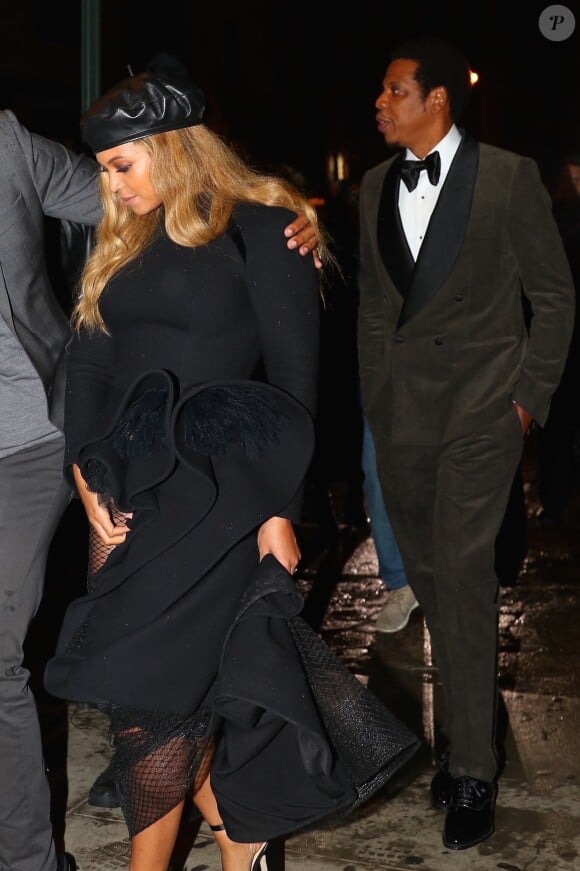 Beyonce et son mari Jay Z sont allés faire la fête après avoir assisté à la soirée Pre Grammy à New York, le 27 janvier 2018