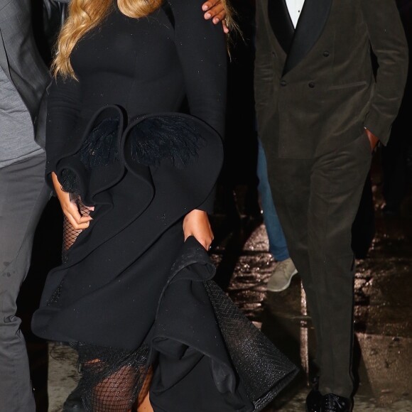 Beyonce et son mari Jay Z sont allés faire la fête après avoir assisté à la soirée Pre Grammy à New York, le 27 janvier 2018