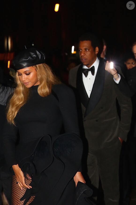 Beyonce et son mari Jay Z sont allés faire la fête après avoir assisté à la soirée Pre Grammy à New York, le 27 janvier 2018