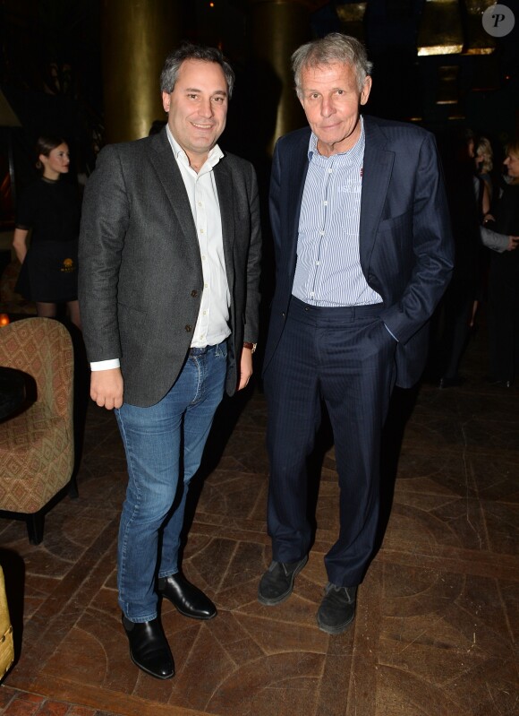 Semi-Exclusif - Benjamin Patou et Patrick Poivre d'Arvor - Le restaurant Manko Paris fête ses 2 ans à Paris, le 13 février 2018. © Veeren/Bestimage