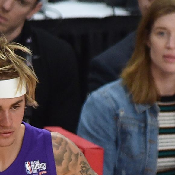 Justin Bieber lors du match NBA All-Star Celebrity Game 2018 à Los Angeles le 16 février 2018