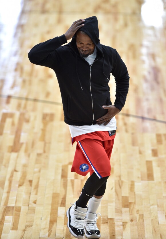 Jamie Foxx lors du match NBA All-Star Celebrity Game 2018 à Los Angeles le 16 février 2018