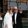 Céline Dion et son mari René Angélil quittent leur hôtel pour se rendre à l'enregistrement de l'émission "Vivement Dimanche" à Paris, le 27 novembre 2012