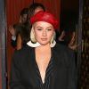 Christina Aguilera et des amis ont passé la soirée au Roger Room Bar à West Hollywood, le 24 janvier 2018.