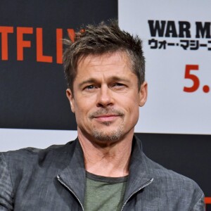 Brad Pitt à la conférence de presse de "War Machine" à l'hôtel Ritz-Carlton à Tokyo, le 21 mai 2017.