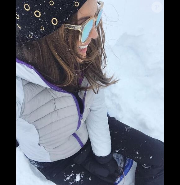 Iris Mittenaere à la montagne, février 2018