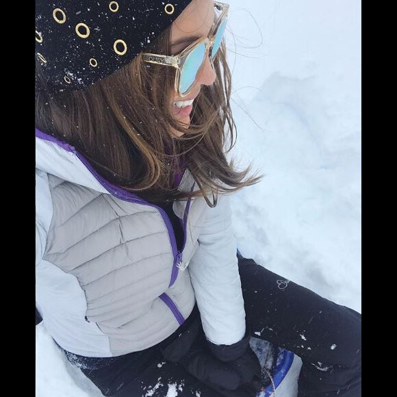Iris Mittenaere à la montagne, février 2018