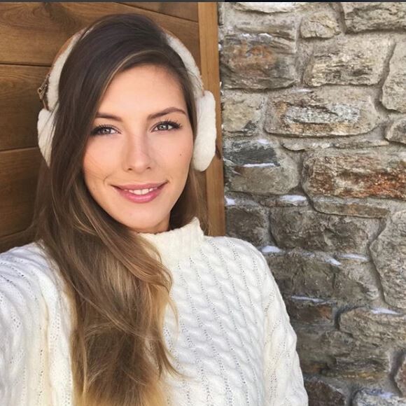 Camille Cerf à la montagne, Instagram, février 2018