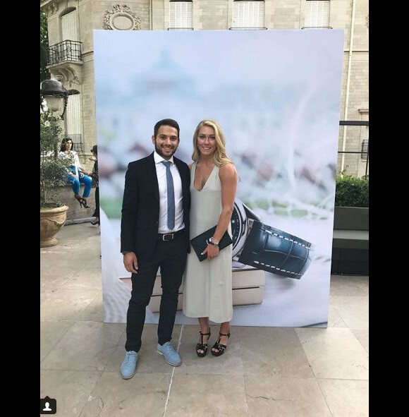 Mikaela Shiffrin et Mathieu Faivre sur Instagram le 20 août 2017.
