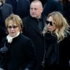 Nathalie Baye et Laura smet - Sortie de l'église de la Madeleine après les obsèques de Johnny Hallyday à Paris le 9 décembre 2017. © Veeren / Bestimage