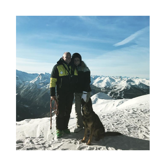 Elodie Gossuin à La Plagne, le 28 février 2018.