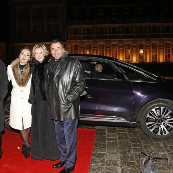 Exclusif - Marie-Christiane Marek et Bernard Montiel - Dîner de gala de la Fondation Avec au Château de Versailles le 5 février 2018. La Fondation Avec est une fondation reconnue d'utilité publique, créée en 1997 par le professeur David Khayat, elle oeuvre dans le domaine de la lutte contre le cancer. © Cyril de Plater via Bestimage