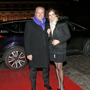 Exclusif - Christian Morin et sa femme - Dîner de gala de la Fondation Avec au Château de Versailles le 5 février 2018. La Fondation Avec est une fondation reconnue d'utilité publique, créée en 1997 par le professeur David Khayat, elle oeuvre dans le domaine de la lutte contre le cancer. © Cyril de Plater via Bestimage