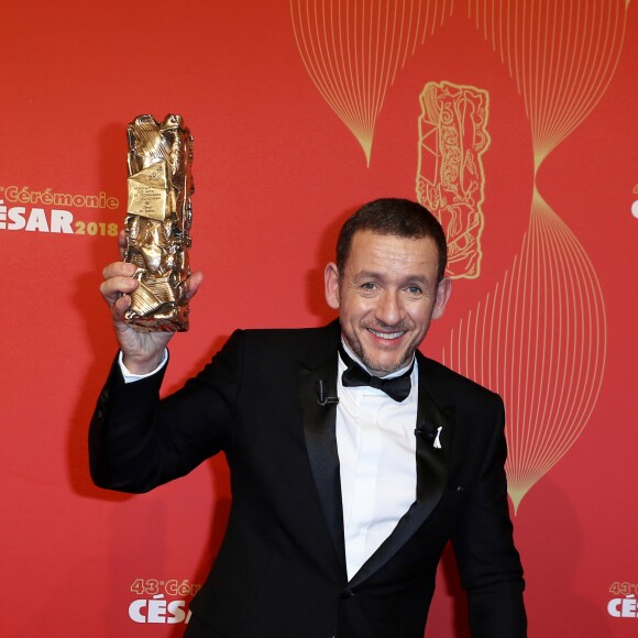 Dany Boon (César du Public pour le film "Raid dingue") - Pressroom lors de la 43ème cérémonie des Cesar à la salle Pleyel à Paris, le 2 mars 2018. © Dominique Jacovides - Olivier Borde / Bestimage