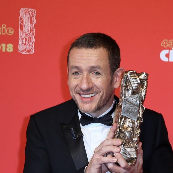 Dany Boon (César du Public pour le film "Raid dingue") - Pressroom lors de la 43ème cérémonie des Cesar à la salle Pleyel à Paris, le 2 mars 2018. © Dominique Jacovides - Olivier Borde / Bestimage