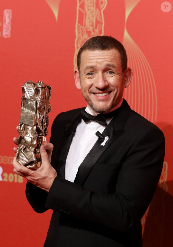 Dany Boon, Cesar du public pour le film "Raid Dingue" - Pressroom lors de la 43ème cérémonie des Cesar à la salle Pleyel à Paris, le 2 mars 2018. © Dominique Jacovides - Olivier Borde / Bestimage