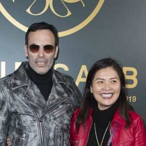 Anthony Delon et Mindy Prugnaud - People au défilé de mode "Elie Saab", collection prêt-à-porter automne-hiver 2018/2019, à Paris. Le 3 mars 2018 © Olivier Borde / Bestimage