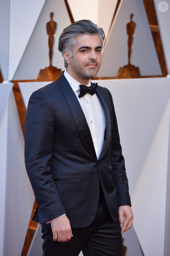 Feras Fayyad sur le tapis rouge des Oscars au Dolby Theatre, Los Angeles, le 4 mars 2018.