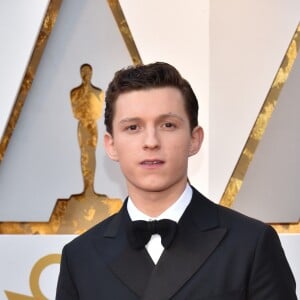 Tom Holland sur le tapis rouge des Oscars au Dolby Theatre, Los Angeles, le 4 mars 2018.