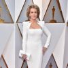 Jane Fonda sur le tapis rouge des Oscars au Dolby Theatre, Los Angeles, le 4 mars 2018.