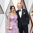 Salma Hayek et Francois-Henri Pinault sur le tapis rouge des Oscars au Dolby Theatre, Los Angeles, le 4 mars 2018.